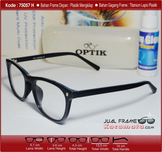 Kacamata Korea 75075 Lensa ANTI RADIASI + Lensa minus/plus/silinder untuk pria dan wanita