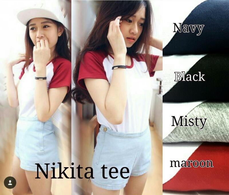 D.N.Y.H Shop Nikita Tee RW Baju / Kemeja Dress / Kardigan / Tunik / Atasan Wanita / Dress Wanita / Blouse Jumbo / Dress Jumbo / Dress / Blazer Jumbo / Baju Kerja / Cardigan / Setelan / Jumpsuit / Baju Wanita / Shirt / Tshirt