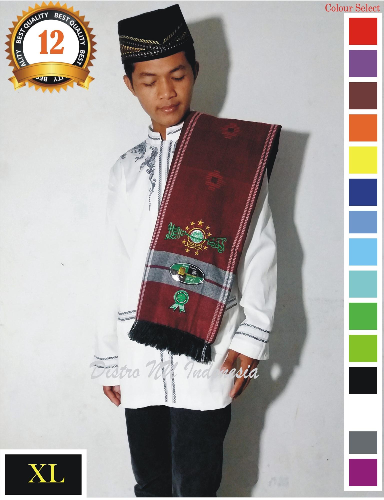 SORBAN NU XL BORDIR TEBAL BAGUS TENUN MO MERAH / surban / sajadah / sarung / batik nu / jasko / koko / busana muslim / peci / songkok / gamis / jubah / sarung nu / jas nu / jasket / kerudung baru / baju wanita / kemeja / kaos distro / kaos lukis / kopri