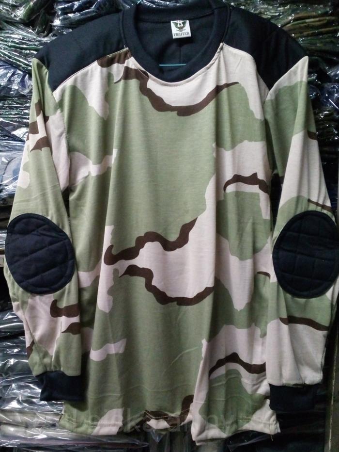 Kaos Panjang Loreng Deker Gurun Teluk / Kaos Panjang