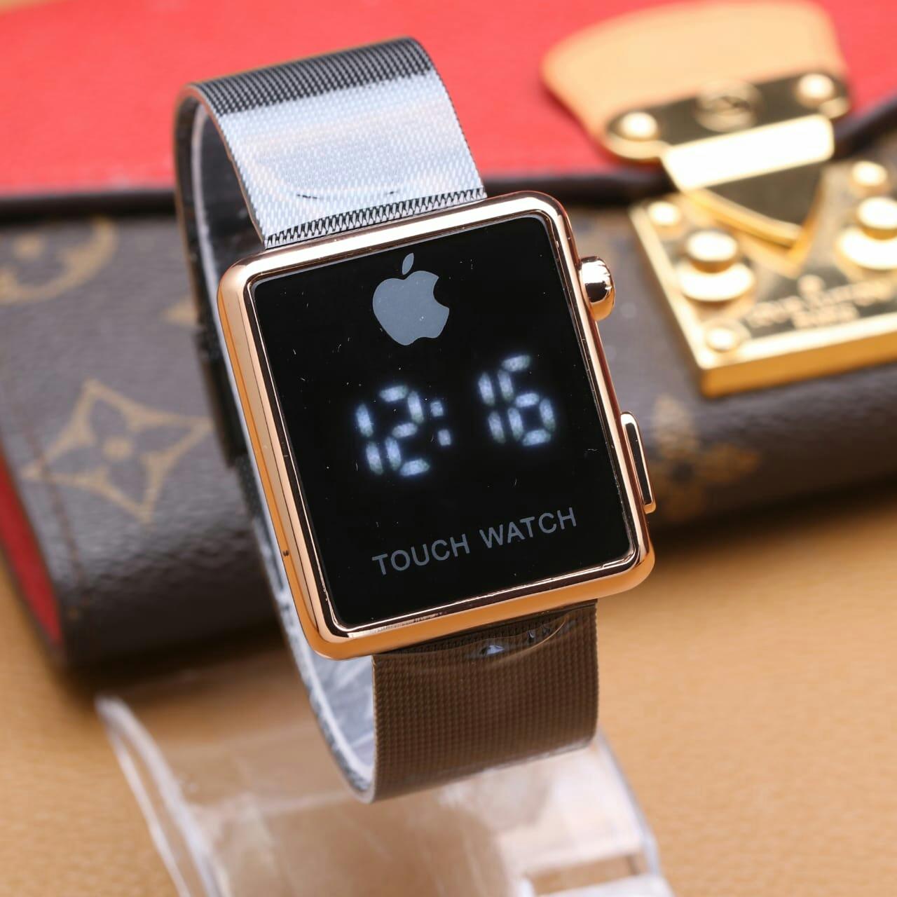 Jam Tangan Iphone Tali Rantai Pasir LED touch screen Segi Empat best seller