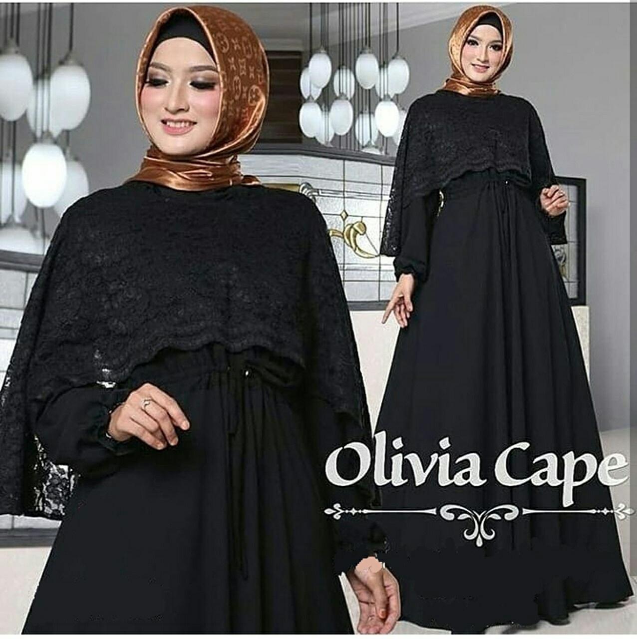 Kedai_baju Gamis Ori / Baju Lebaran / Pakaian Muslim Gamis Hitam Osaka - IA