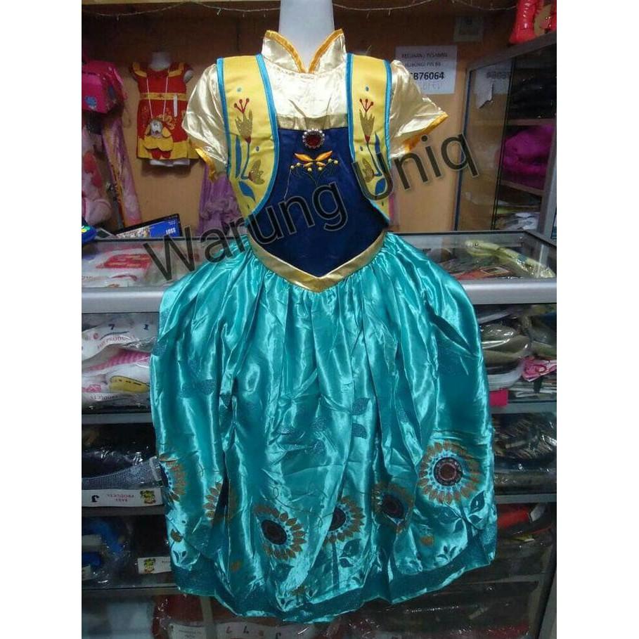 PROMO SALE - DRESS / GAUN / KOSTUM ELSA FROZEN 7 F001