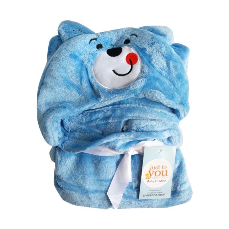 NECA Selimut Bayi Topi Double Fleece Carter's - Biru