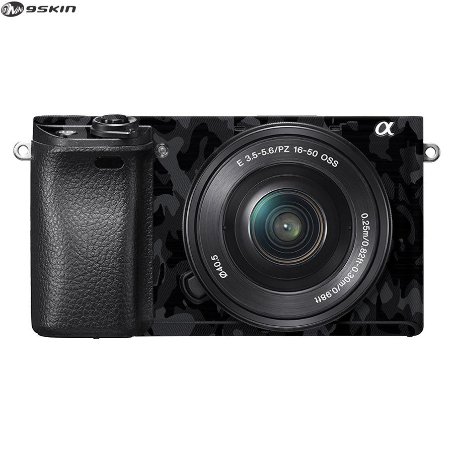 9Skin - Premium Skin Protector untuk Kamera Mirrorless Sony A6300 - Tekstur Army - Hitam