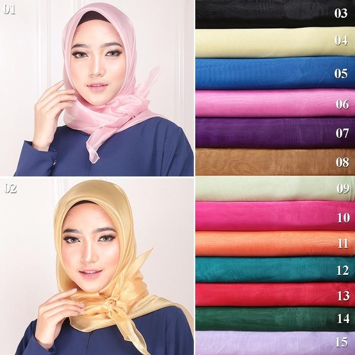 Jilbab/Segiempat Square Organza Hijab/Organdi Hijab Square
