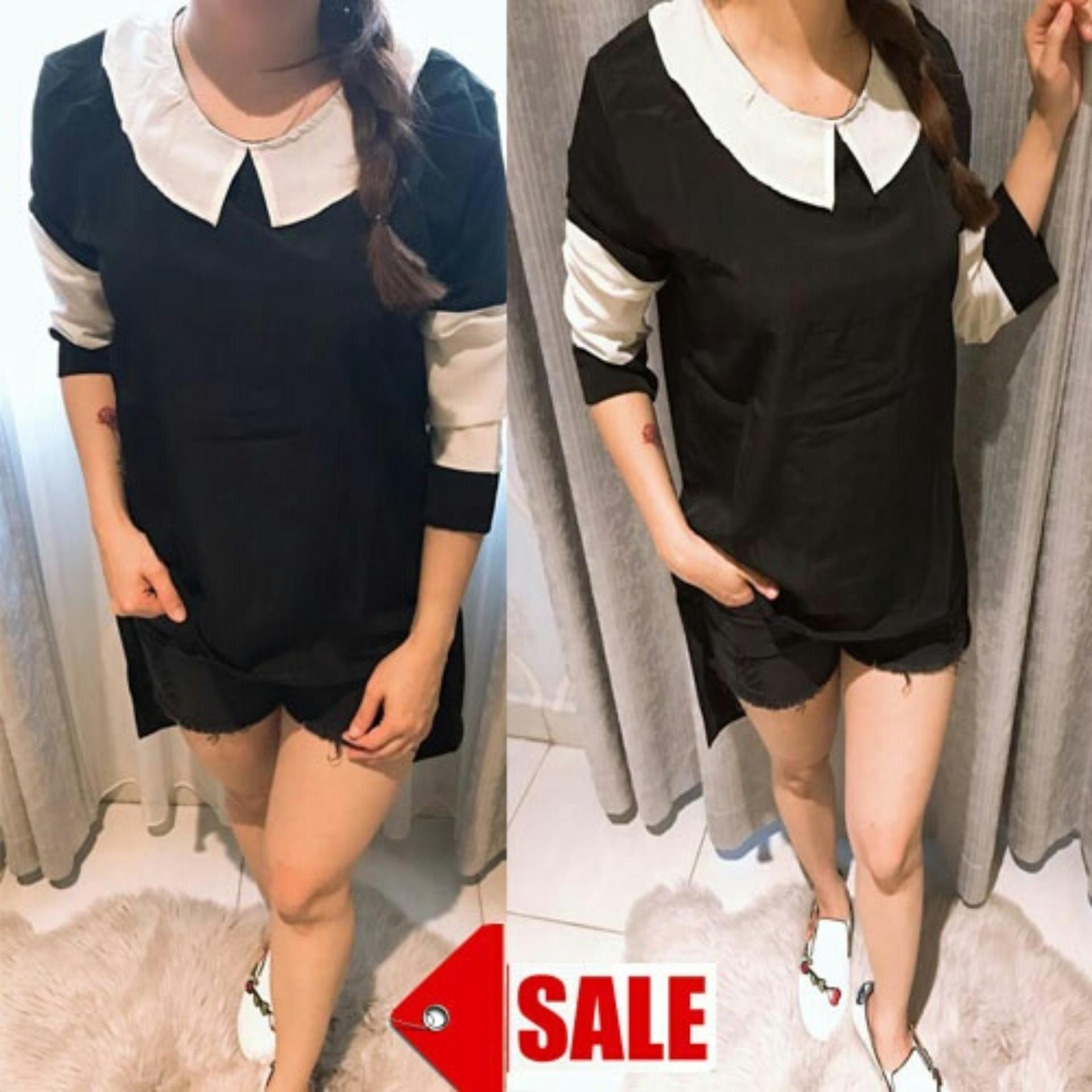 Sakura Jumbo Blouse2 Price List of line Shop Indonesia AmorShop Blouse Jumbo Kombi Twiscone Atasan Wanita Blouse Panjang