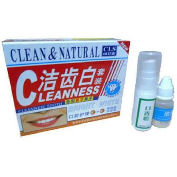 Obat Pemutih Gigi Penghilang Penghancur Karang Gigi Clean & Natural Murah