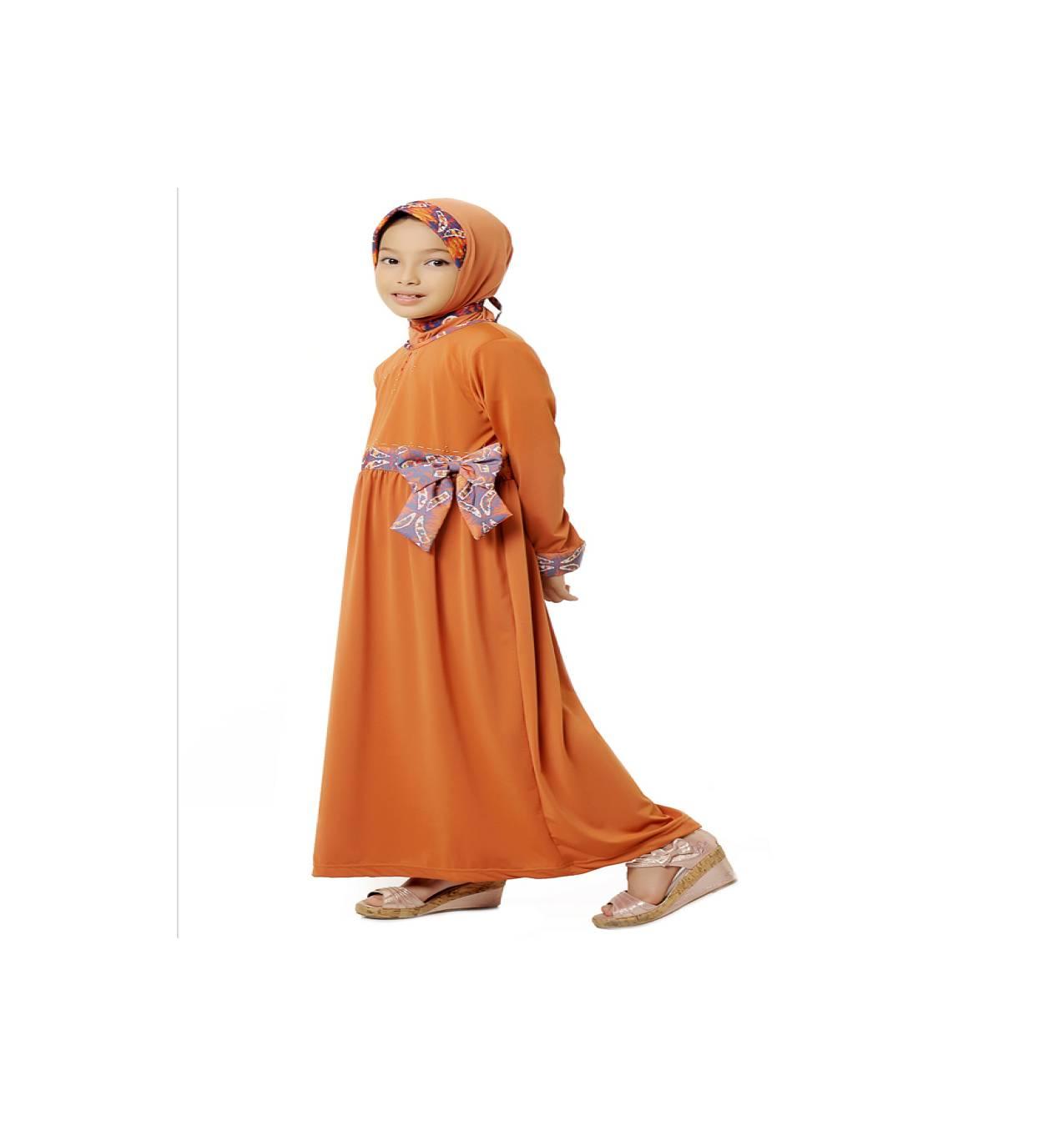 Gamis Anak Azka Azzalfa Gask19 - Safety Orange