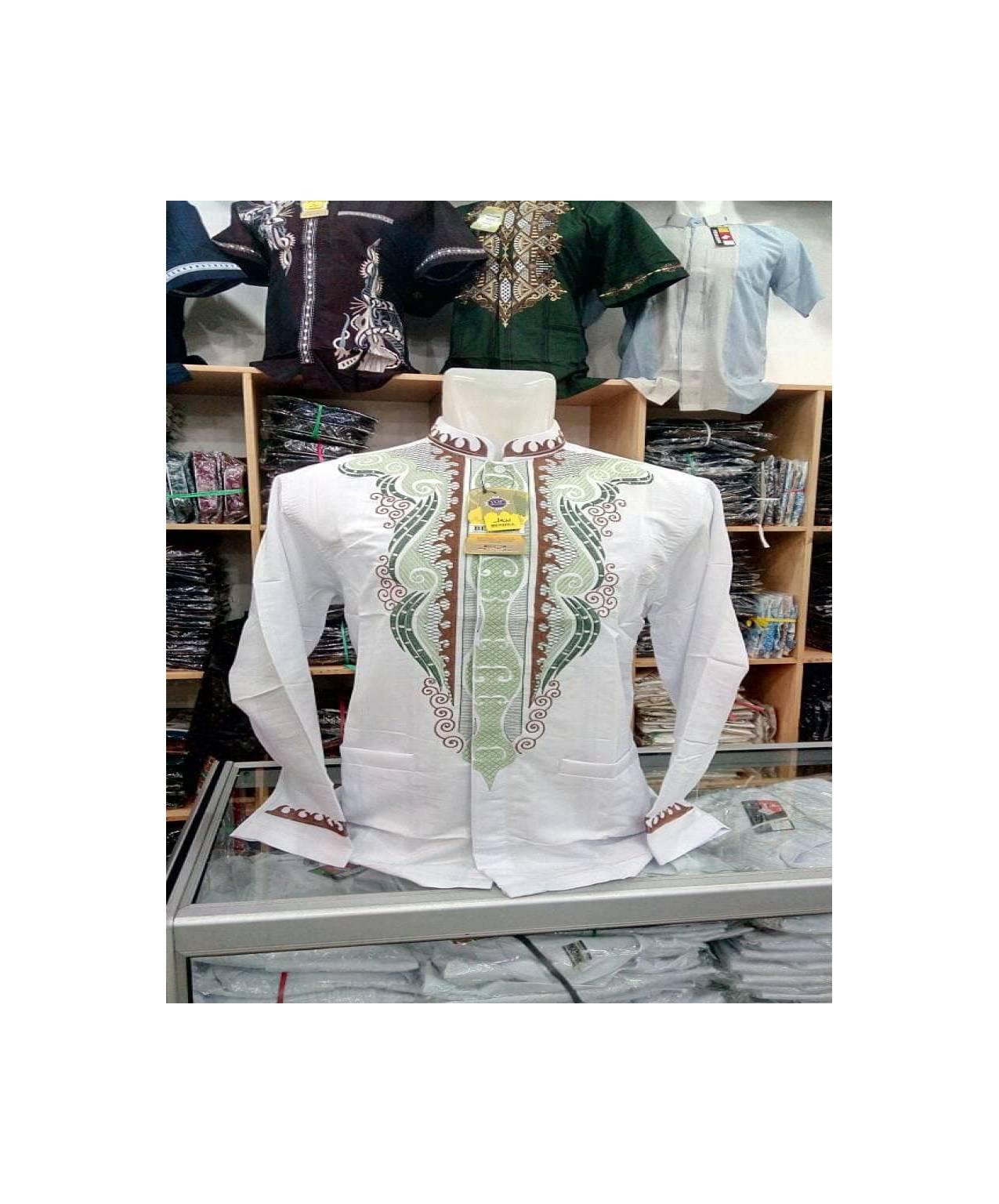 baju koko bordir halus nyaman di pakai koko pria
