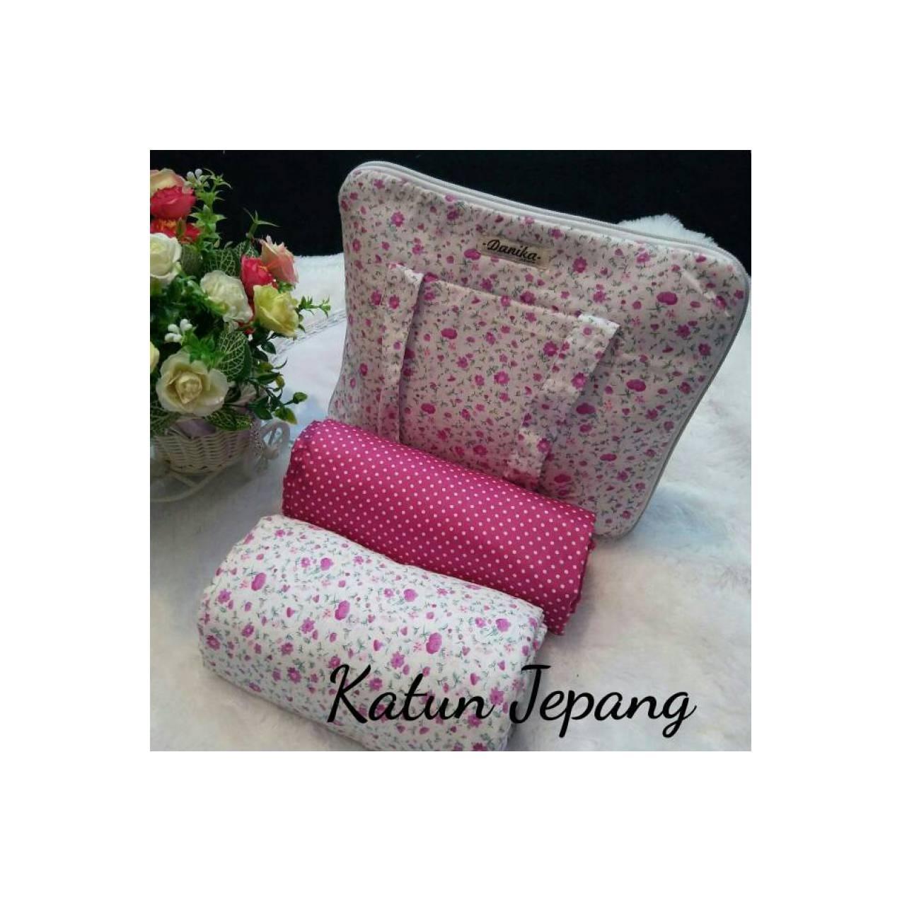 MUKENA KATUN JEPANG ORI PINKY WHITE