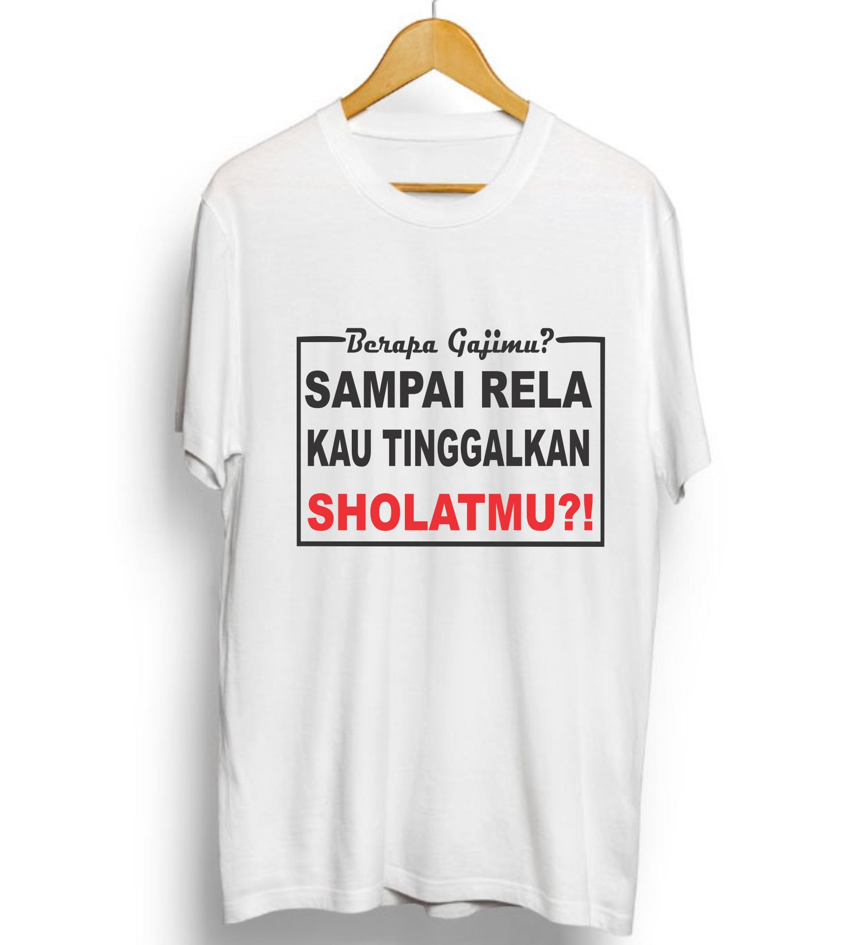 DF.co Kaos Distro Dakwah Berapa Gajimu Kualitas Premium 100% Cotton Combed