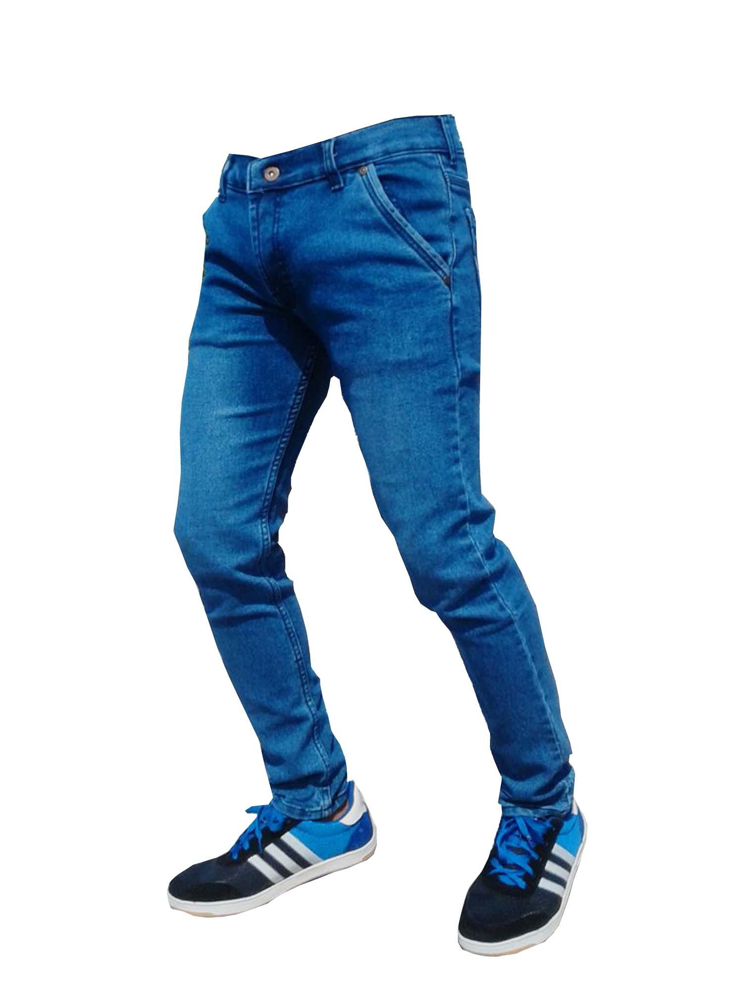 AR-ROHMAH/ Celana Jeans Skiny Fit Pria/ Blue Wosh