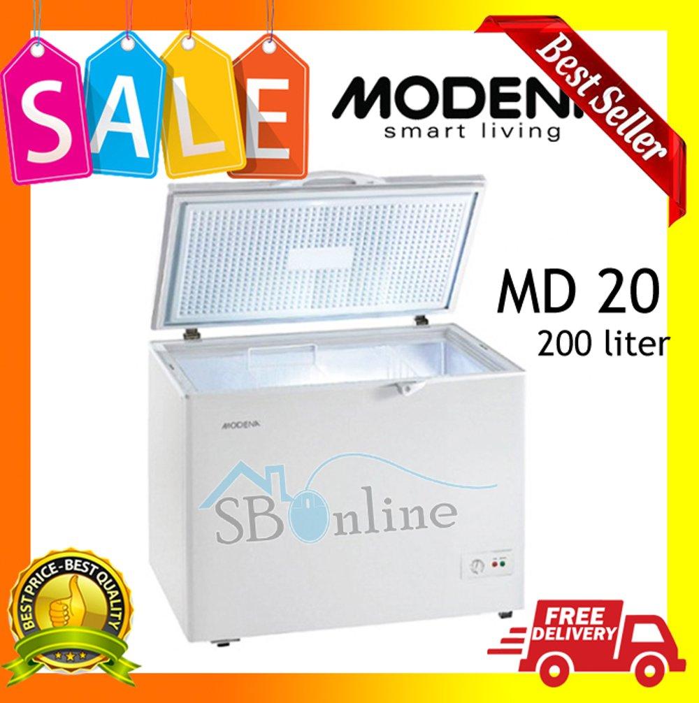Md 20 Chest Freezer Modena 205 Liter Harga Pabrik