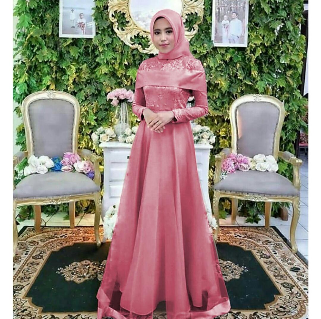 DoubleC Fashion Maxi Cantika / Baju Muslim / Muslimah wanita / Hijab / Syarii / atasan wanita