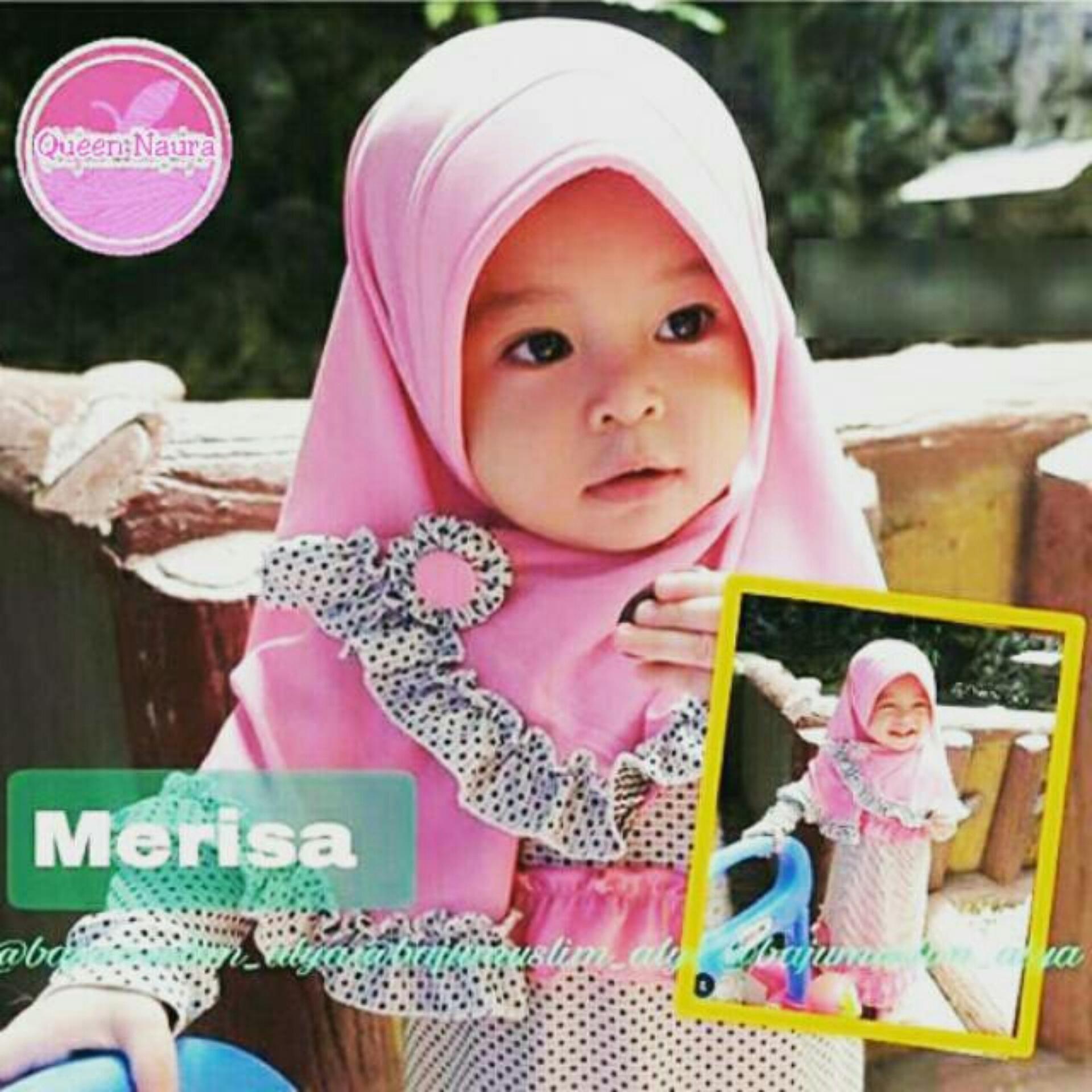 hijab anak merisa / hijab bayi Kerudung instan / hijab instan / jilbab instan