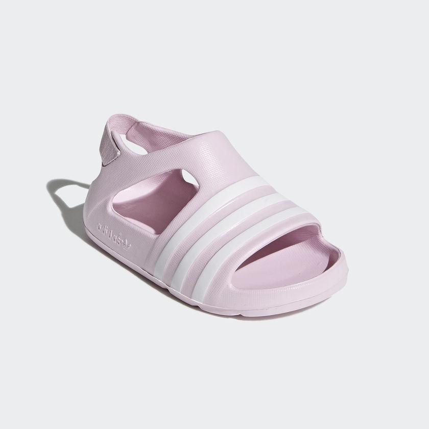 ADIDAS INFANTS ORIGINALS ADILETTE PLAY SLIDES AERO PINK/FTWR WHITE/AERO PINK