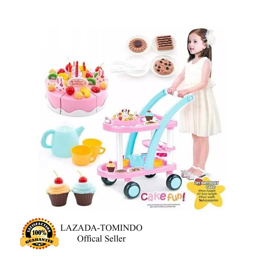 Tomindo Birthday Cake Trolley 889-15 / mainan anak perempuan / mainan anak