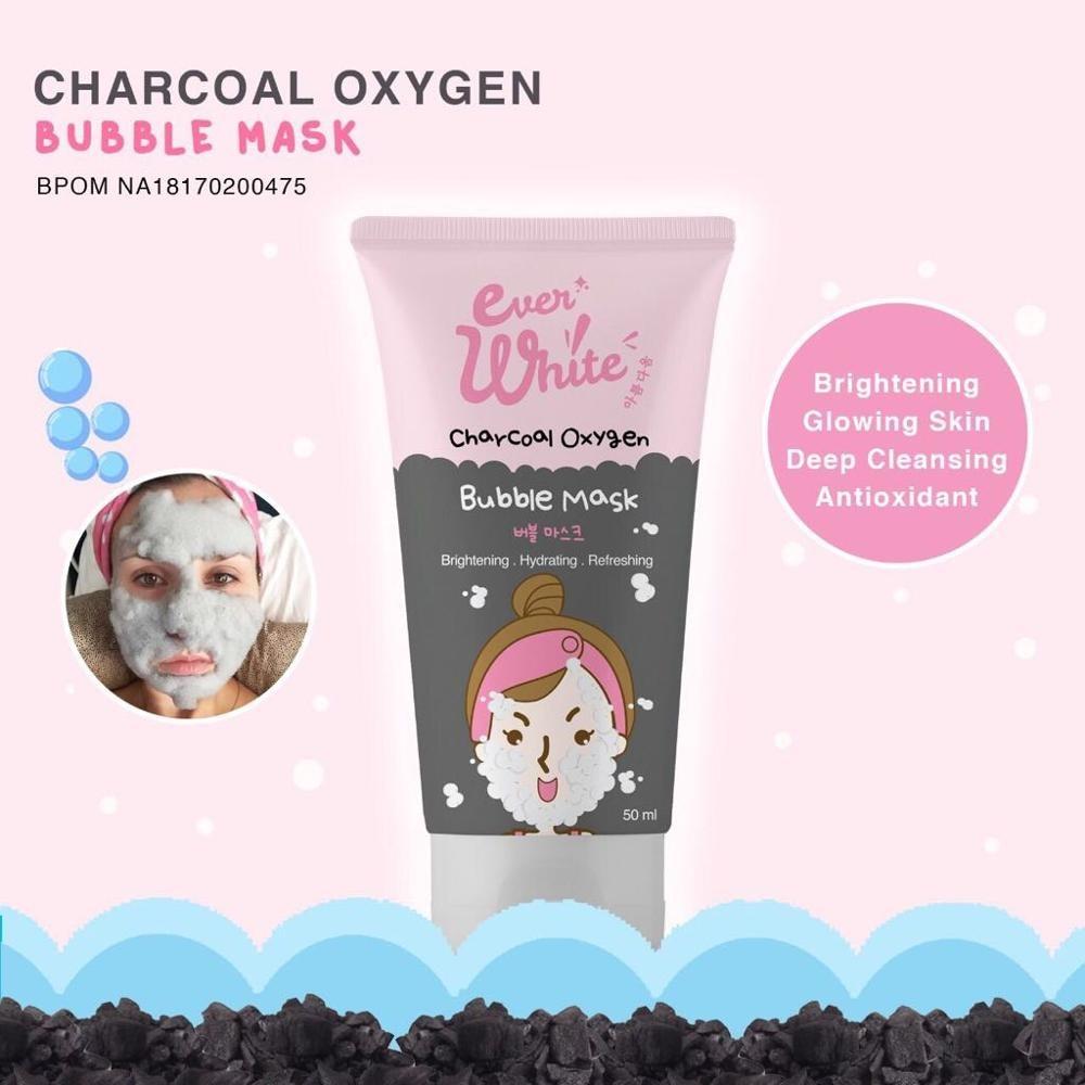 Everwhite Bubble Mask - Everwhite Charcoal, Clay Mud, Oxygen, Collagen Mask