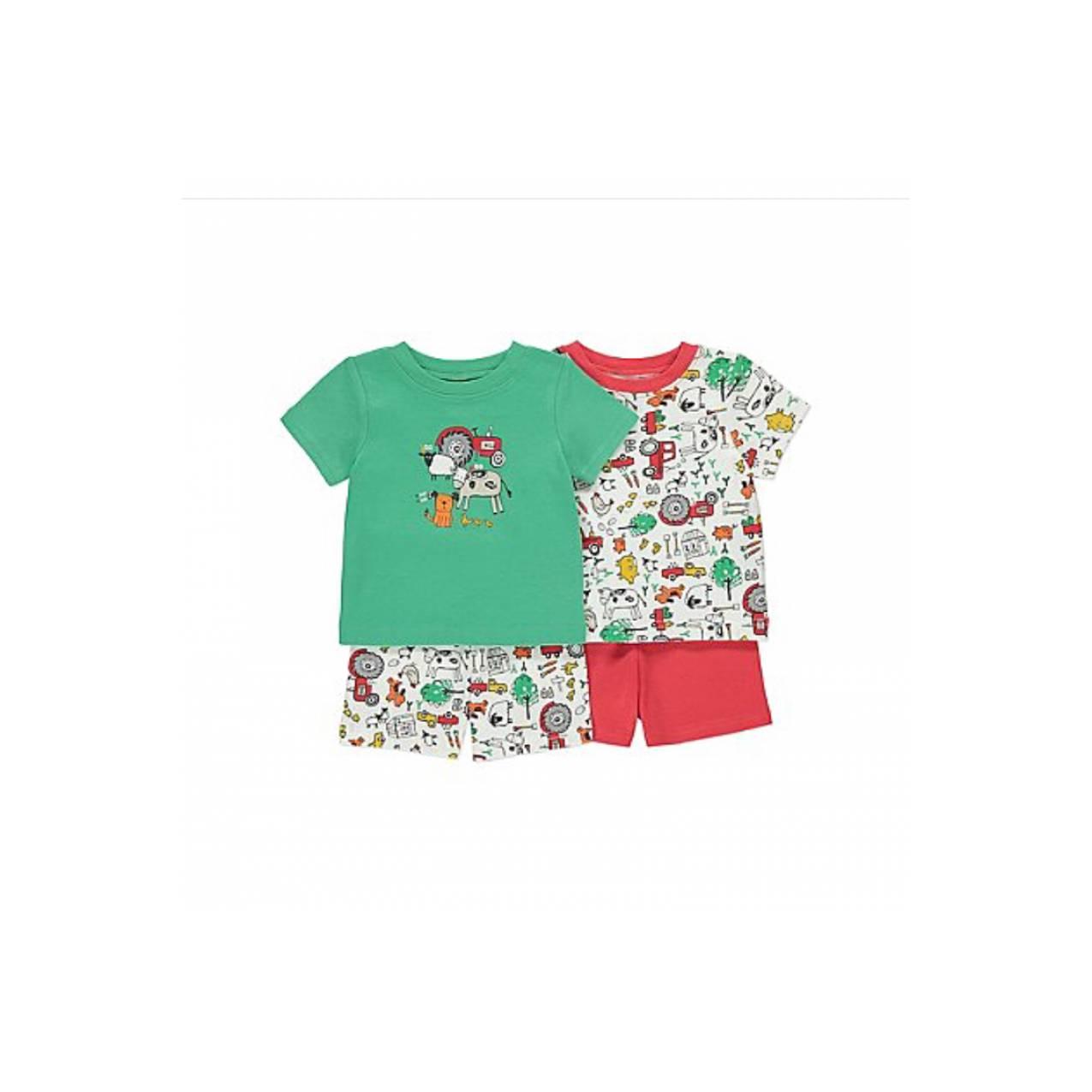 2set Farm Animals import Inggris |baju tidur bayi unisex premium