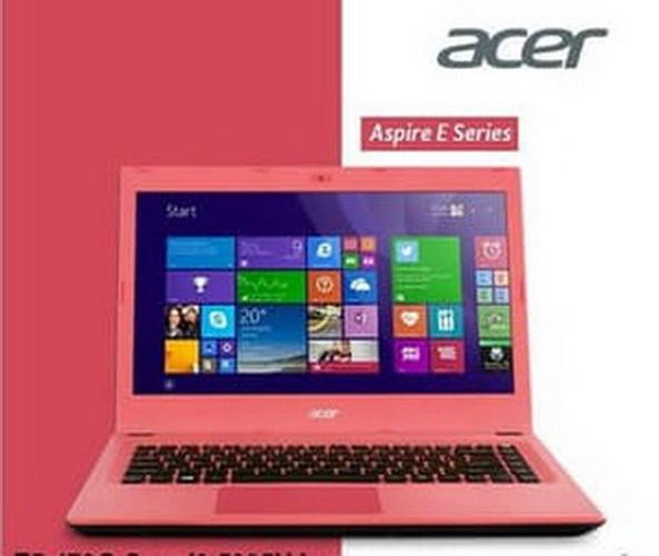 ACER E5-473G- 35GG (Core i3,ram 4gb,hdd 500gb,Dos) Pink E5 473G 35GG