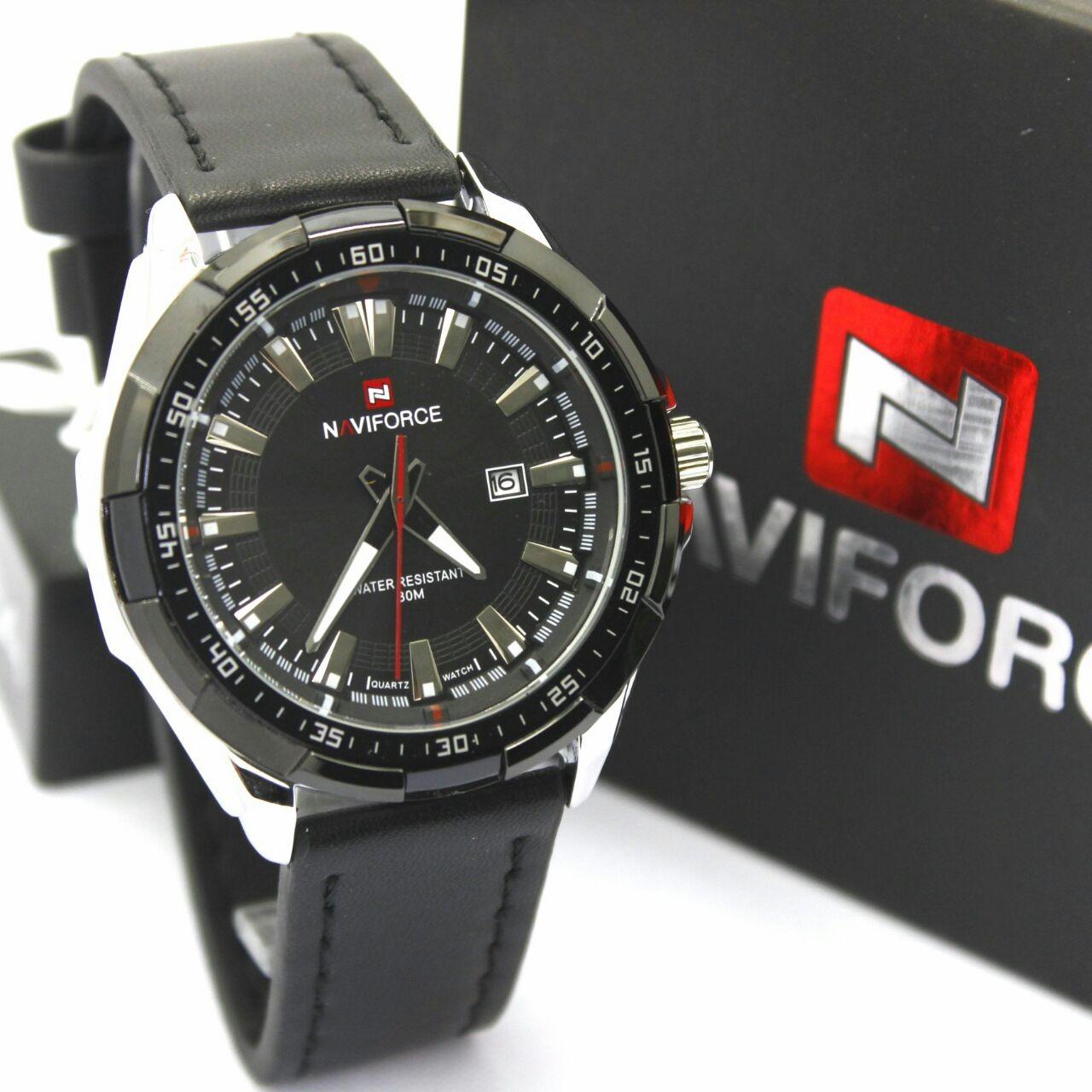 Jma Tangan Naviforce Original- NF9056M - Jam Tangan Pria -Strap Leather