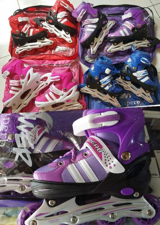 Jual Sepatu Roda/ Inline Skate Jahit Bajaj Power Seventh Merah Limited