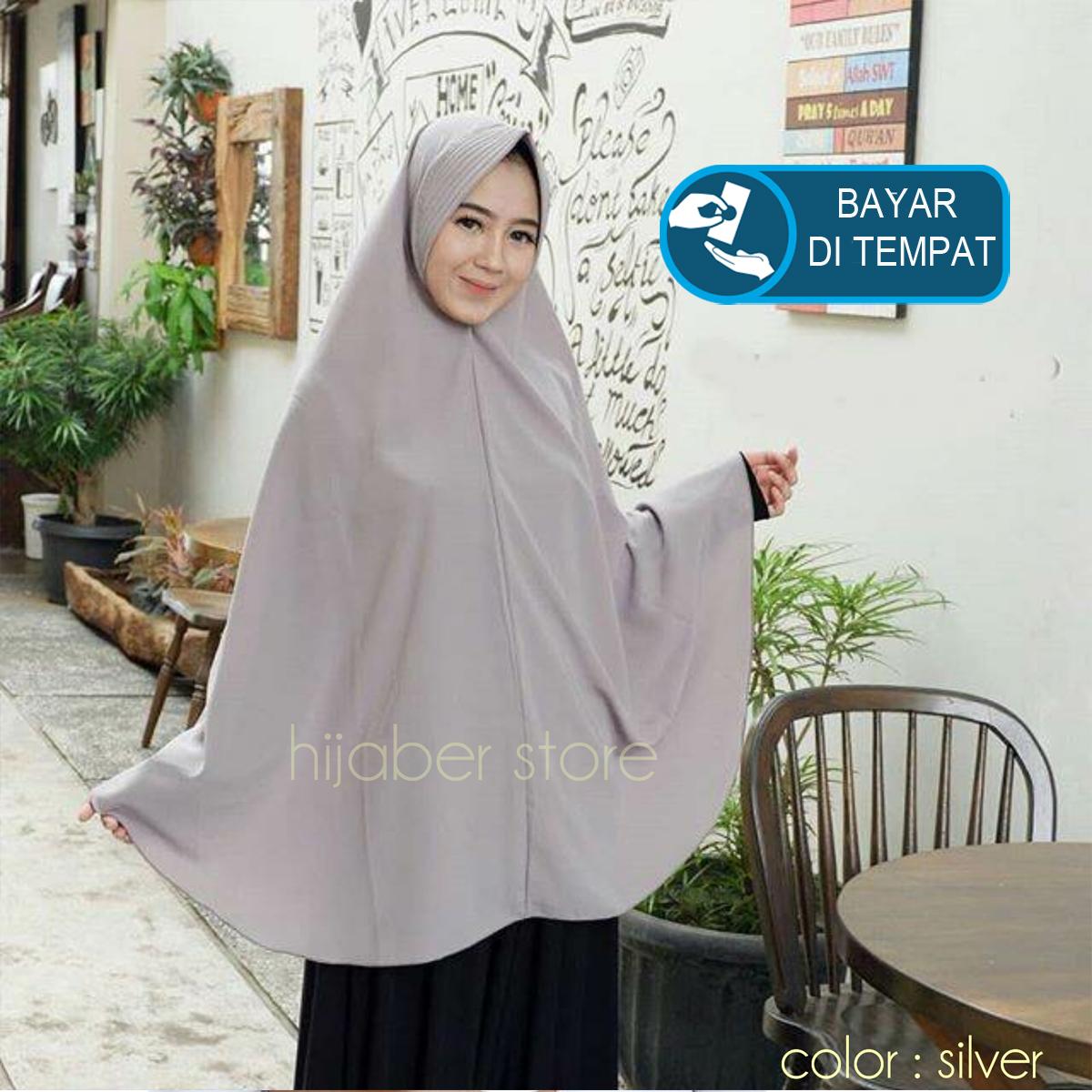 Jilbab / Hijab Khimar pet AZZURA JUMBO - SYM Kerudung Instan Syari