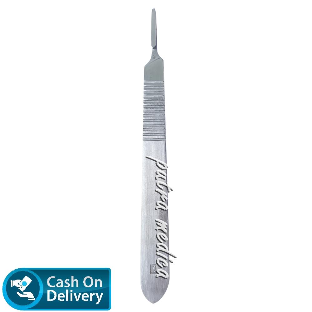 Putra Medica Gagang Pisau Bedah Scalpel / Scalpel Handle / Batang Scalpel / Handmess no.3 12,5cm