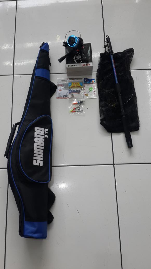 1 Set Paketan Joran+Rell Lengkap