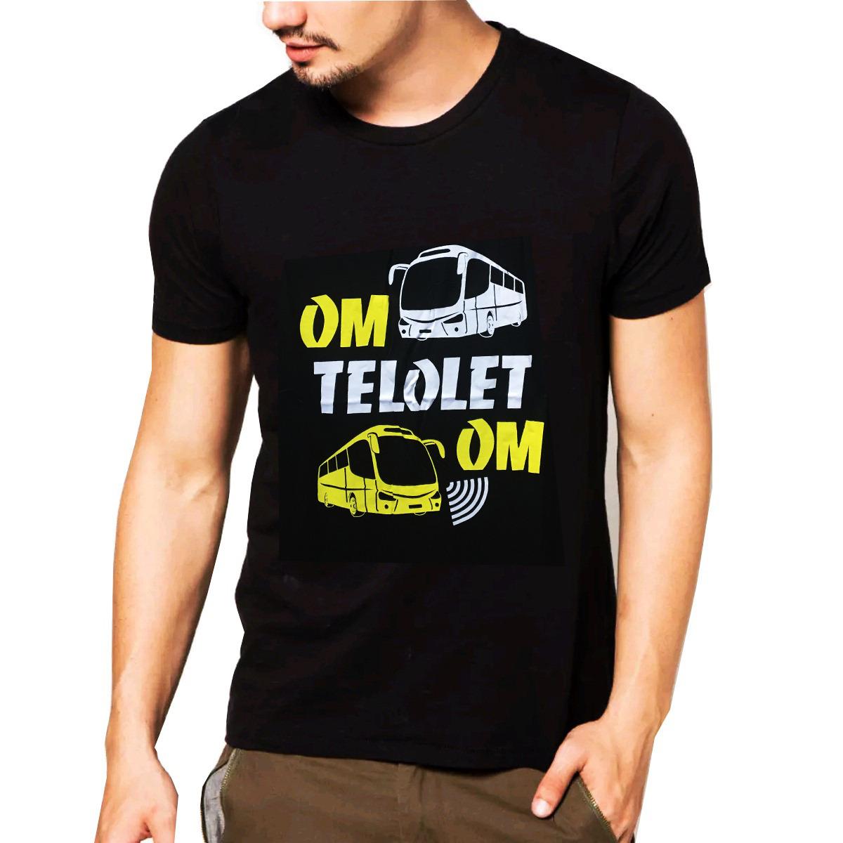 Kaos Tangan Pendek Hitam - Oblong Hitam Om telolet