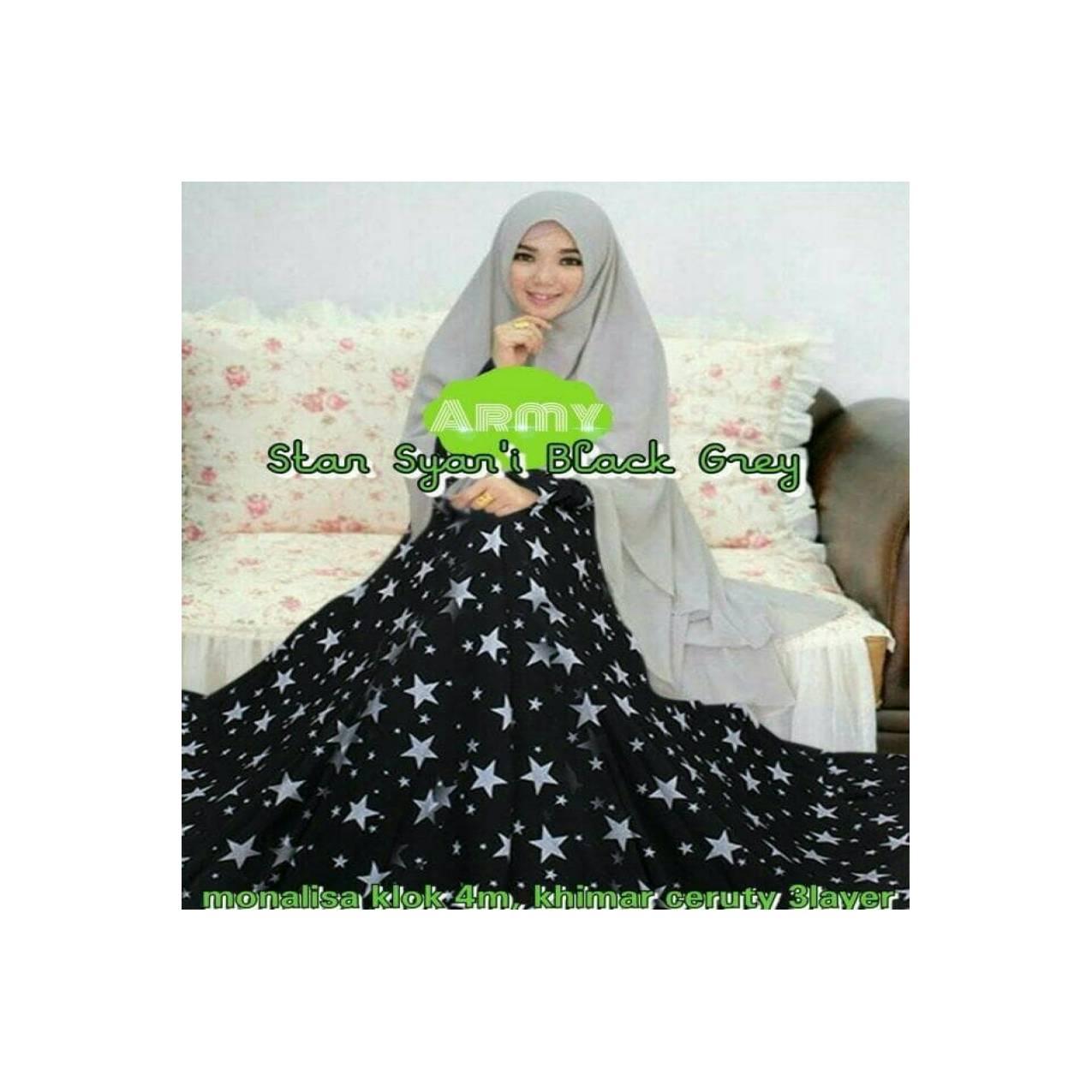 gamis syari baju muslim pesta busui ibu menyusui syar'i xxl xxxl jumbo