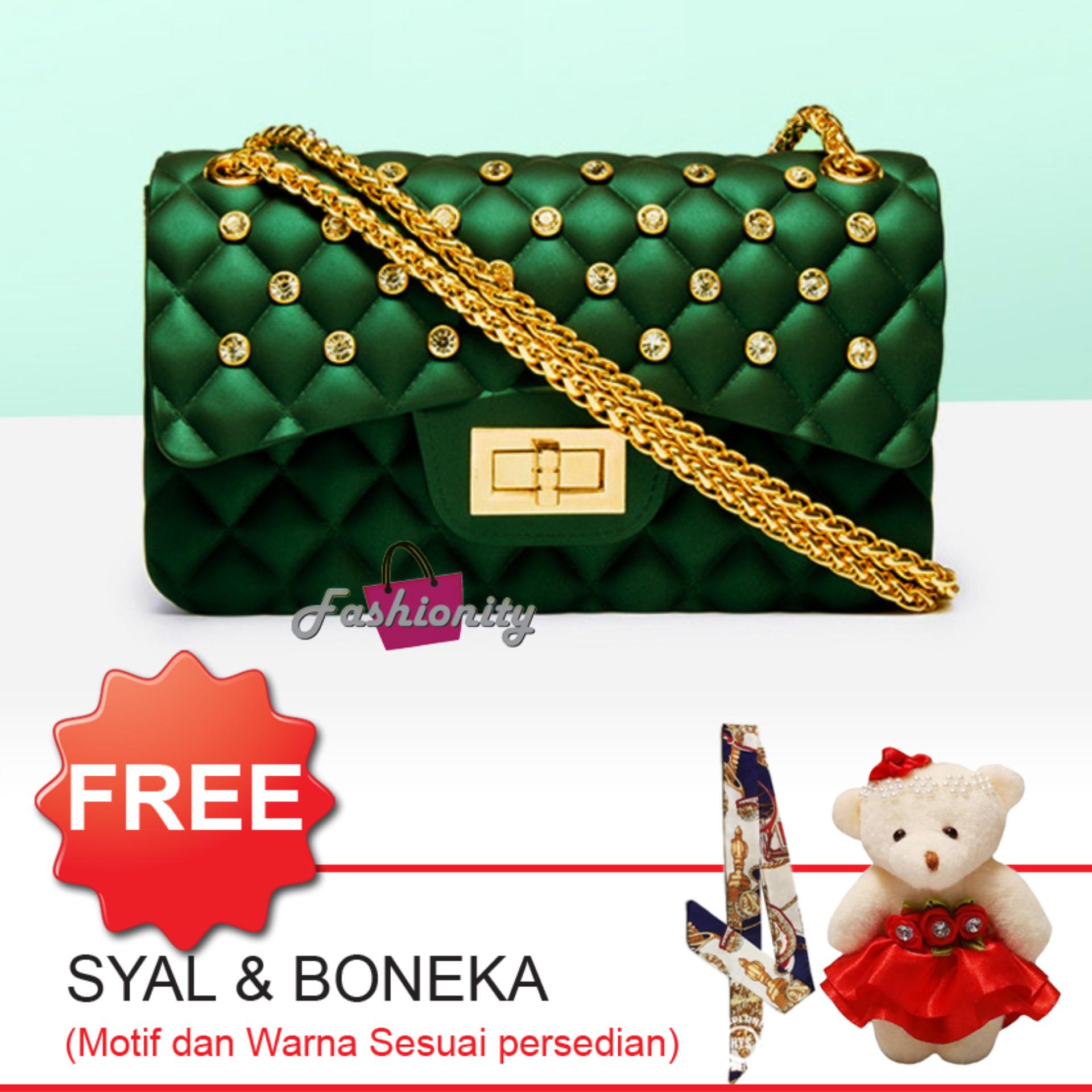 Fashionity Mini Matte Jelly Bag FSY0500DMD - Tas Selempang - Jelly Crossbody - Tas Wanita