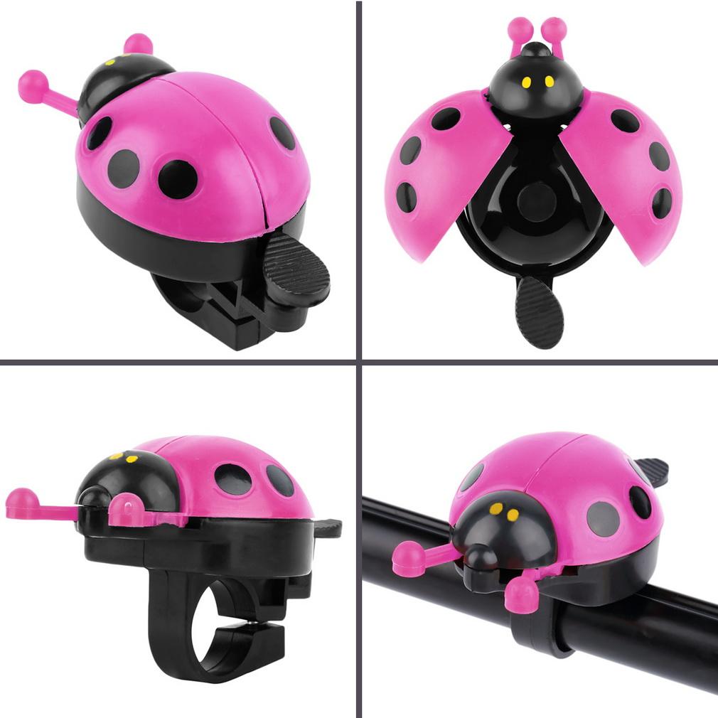 Lovely Kid Beetle Ladybug Ring Bell For Cycling Bicycle Bike Ride Horn Alarm