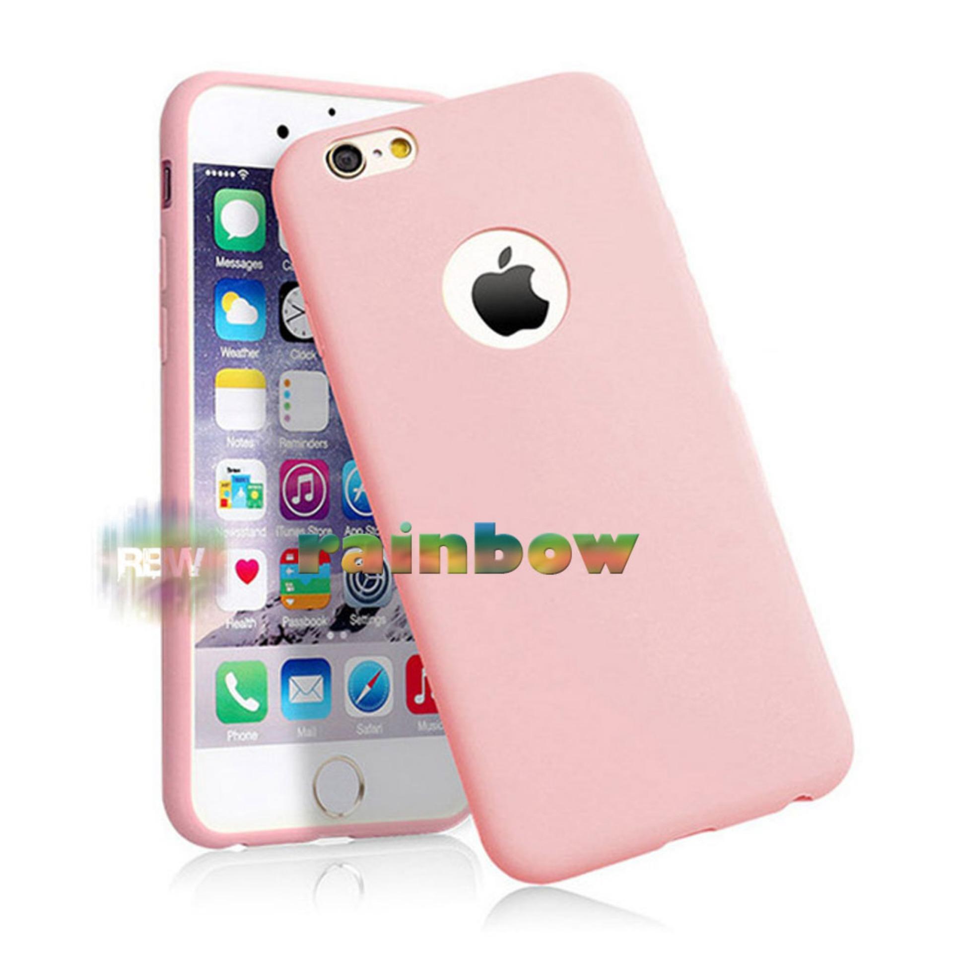 Lize Apple Iphone8 Plus / Iphone 8 Plus Ukuran 5.5 inch Softshell / Jelly Case / Soft Case Iphone 8+ / Soft Back Case / Silicone Iphone8 Plus / Silicon / Silikon / Case Iphone / Casing iPhone 8+ / Casing Handphone Iphone 8+ - Pink