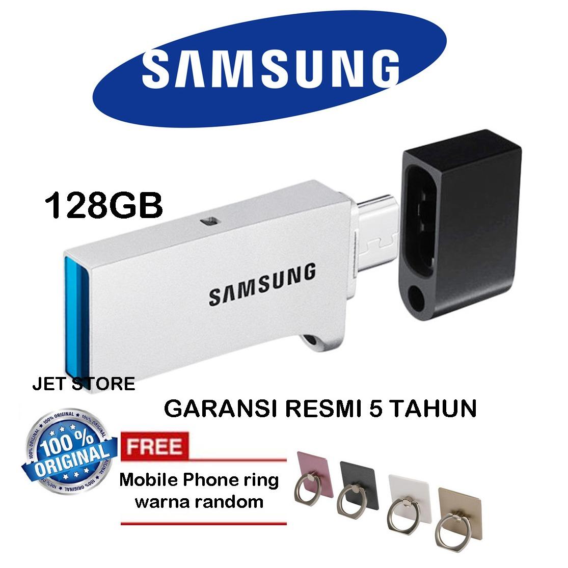 Samsung Flashdisk OTG USB 3.0 128GB Duo Drive + iRing Mobile Phone