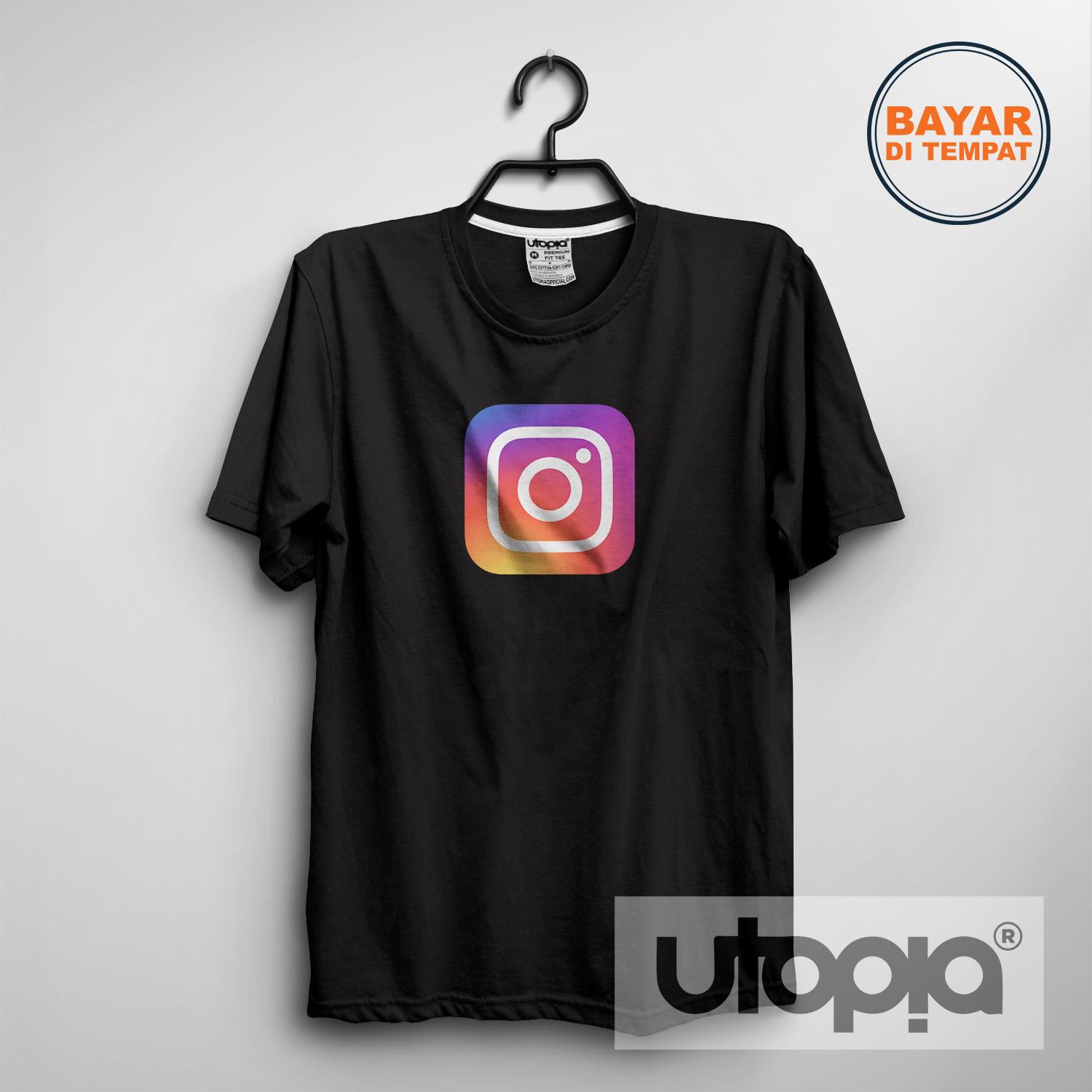 UTOPIA - Kaos T-shirt Distro Pria / Wanita - Instagram Logo