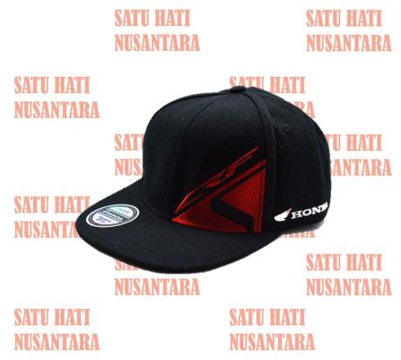 Hemat 10%!! Honda Ori Crf Snapback Cap U002F Hat U002F Topi - Black Hitam - ready stock