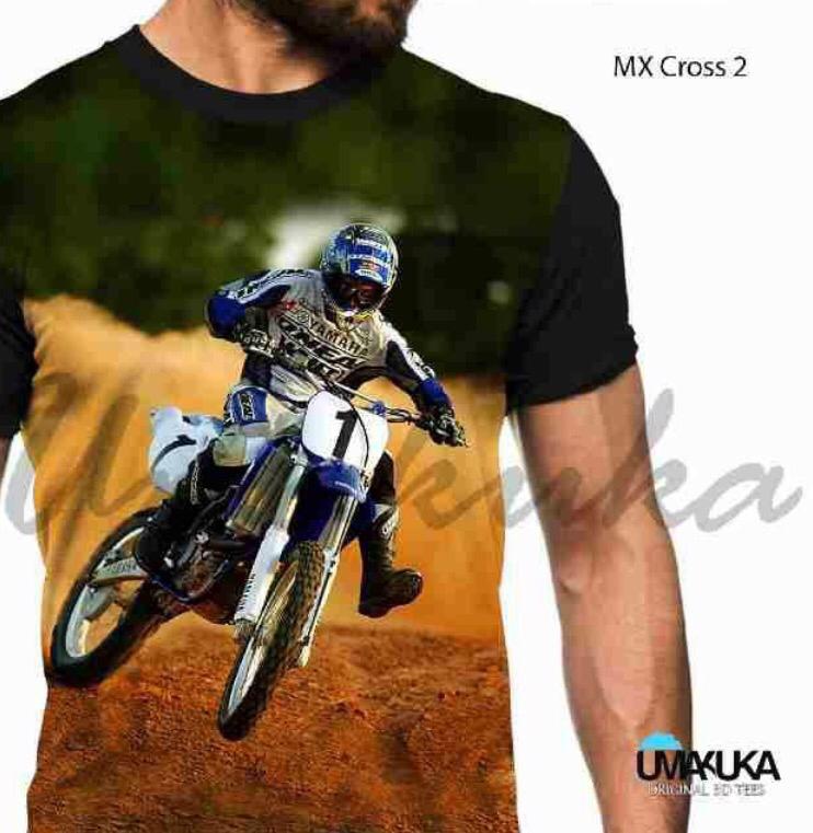 Mx cros 2 kaos otomotif 3d fullprint