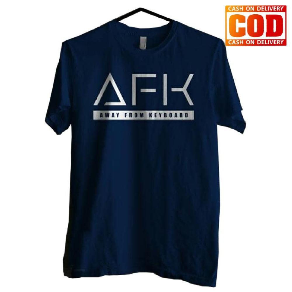 Kaos Premium KaosAjalah KAP / Baju Distro / Tshirt Casual Pria Wanita / Fashion Atasan / Kaos Game Mobile Legend Dota2 AFK / Kaos AFK READY