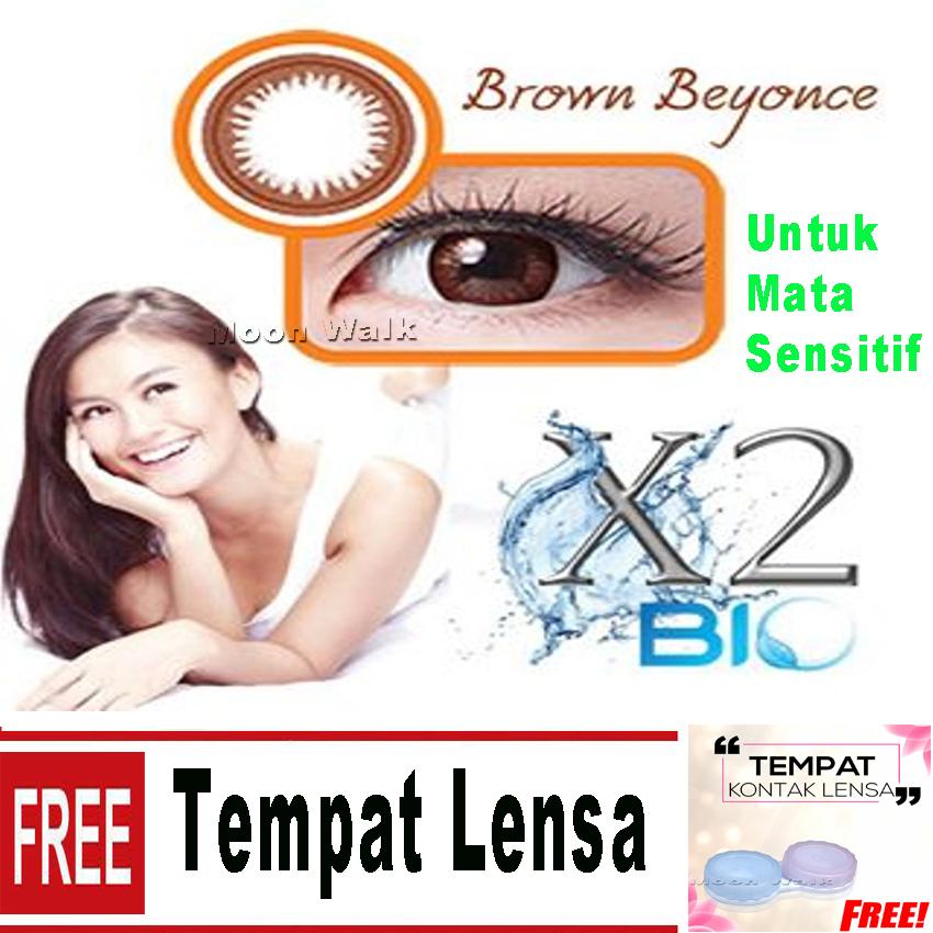 Softlens X2 Bio Untuk Mata Sensitif BROWN BYONCE NORMAL