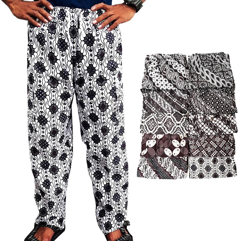 Lasido Celana Panjang Batik Boim Betawi Dewasa Motif Random All Size Pinggang Karet Nyaman Santai