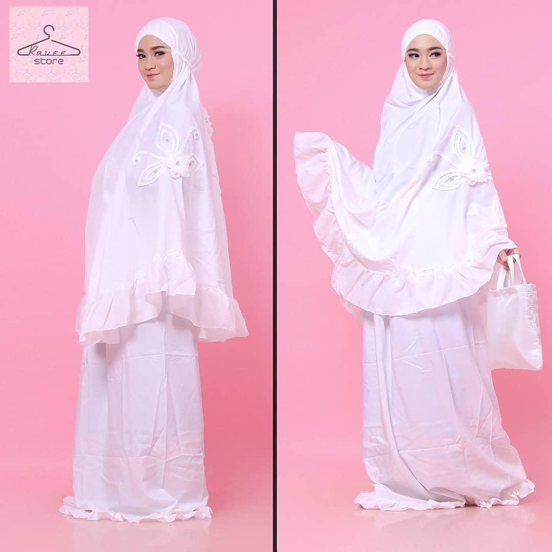 Mukena Trendy dan Syar'i Lisa Zalisa Bahan Katun Aplikasi Bordir