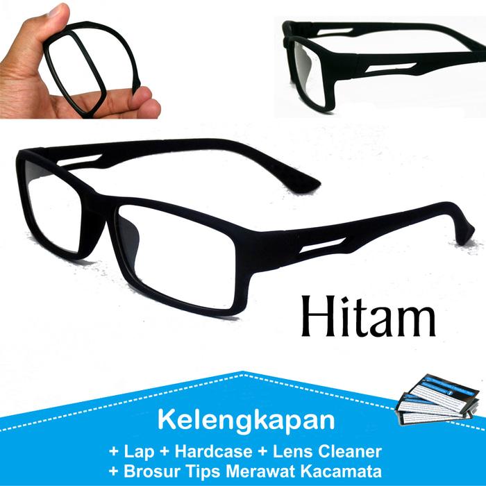 Diskon 10%!! Frame Kacamata Pria Sporty Korea P837 Tanpa Lensa Minus - ready stock