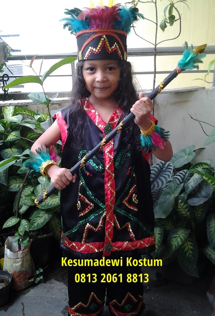 Terbaru! Dayak | Baju Adat Kostum Anak Karnaval Parade Pawai Pentas Seni - ready stock