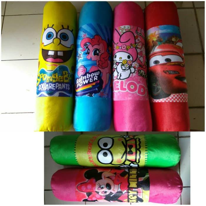 Best Seller!! Boneka Bantal Guling Karakter Pony Spongebob Cars Keropi Melody Minnie - ready stock