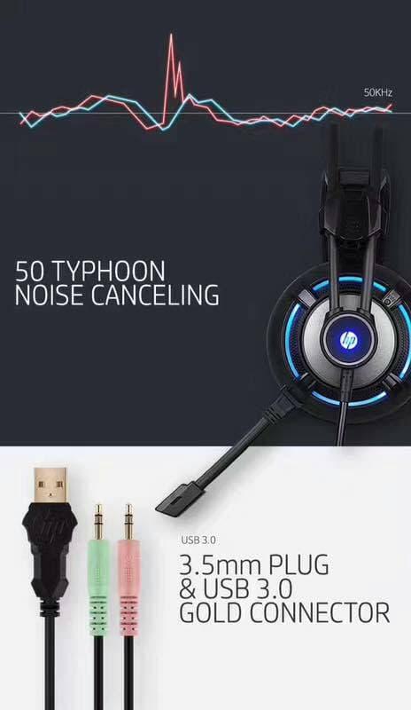 DISKON TERLARIS Gaming Headset H300 HP oriigiinall Termurah