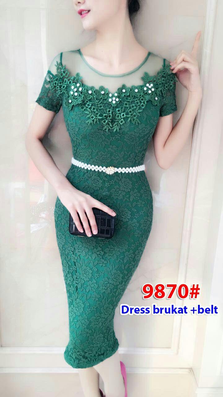 9870# baju pesta import / baju seksi / baju pesta selutut / baju sabrina / dress fashion import