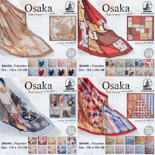 OSAKA BY UMAMA JILBAB POLYCOTTON HIJAB SEGIEMPAT KERUDUNG SEGI EMPAT