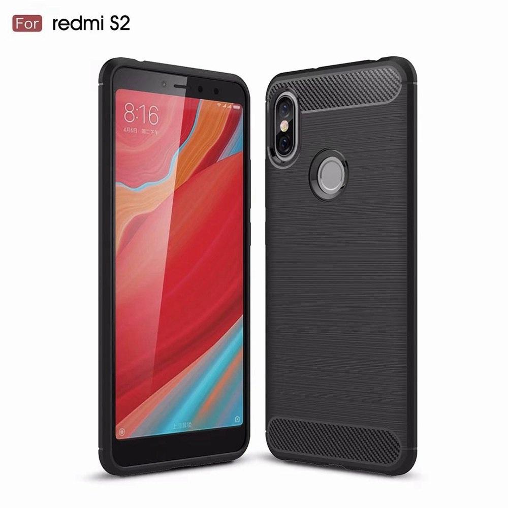 Xiaomi Redmi S2 / Redmi Y2 SoftCase Carbon Hybrid Brushed Armor Shockproof Black